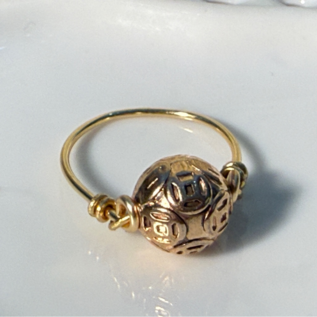 Gold Tone Women’s Handmade Ring Tarnish Resistant
